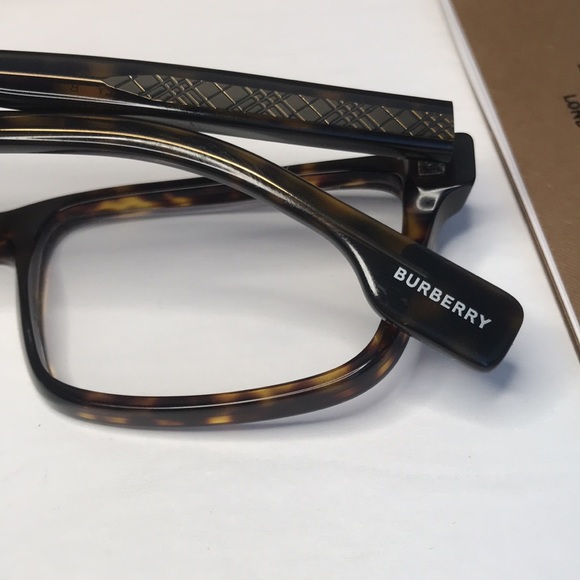 New Auth - BURBERRY Demo Rectangular Men's Eyeglasses BE2320 3864 55 - Picture 13 of 15
